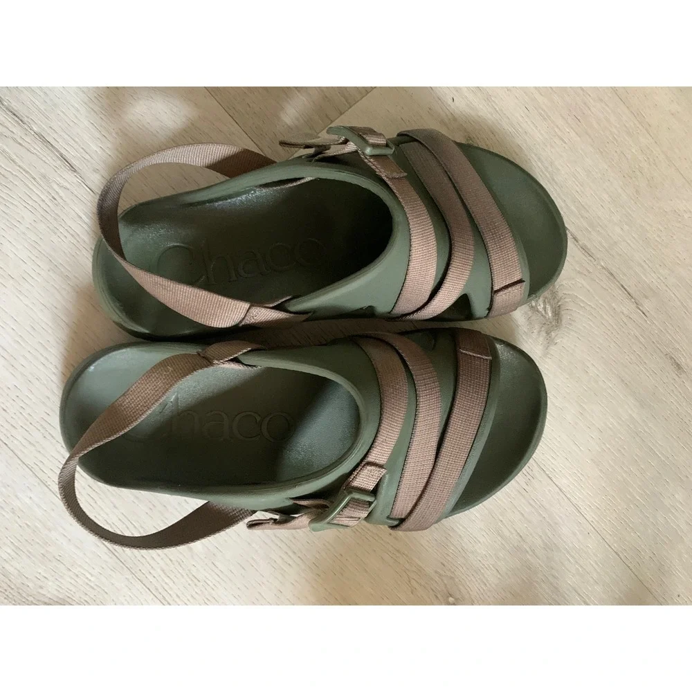 Chaco Bodhi Sandals Mens 11 Olive Green Brown Adjustable Strap Hiking Sport